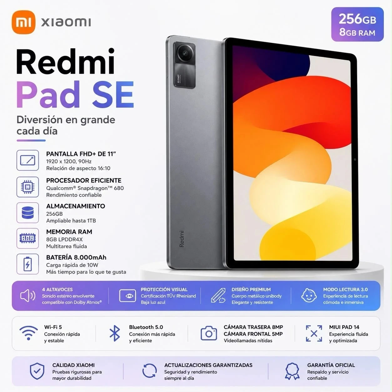 TABLET REDMI PAD SE 11,2” 256/8GB