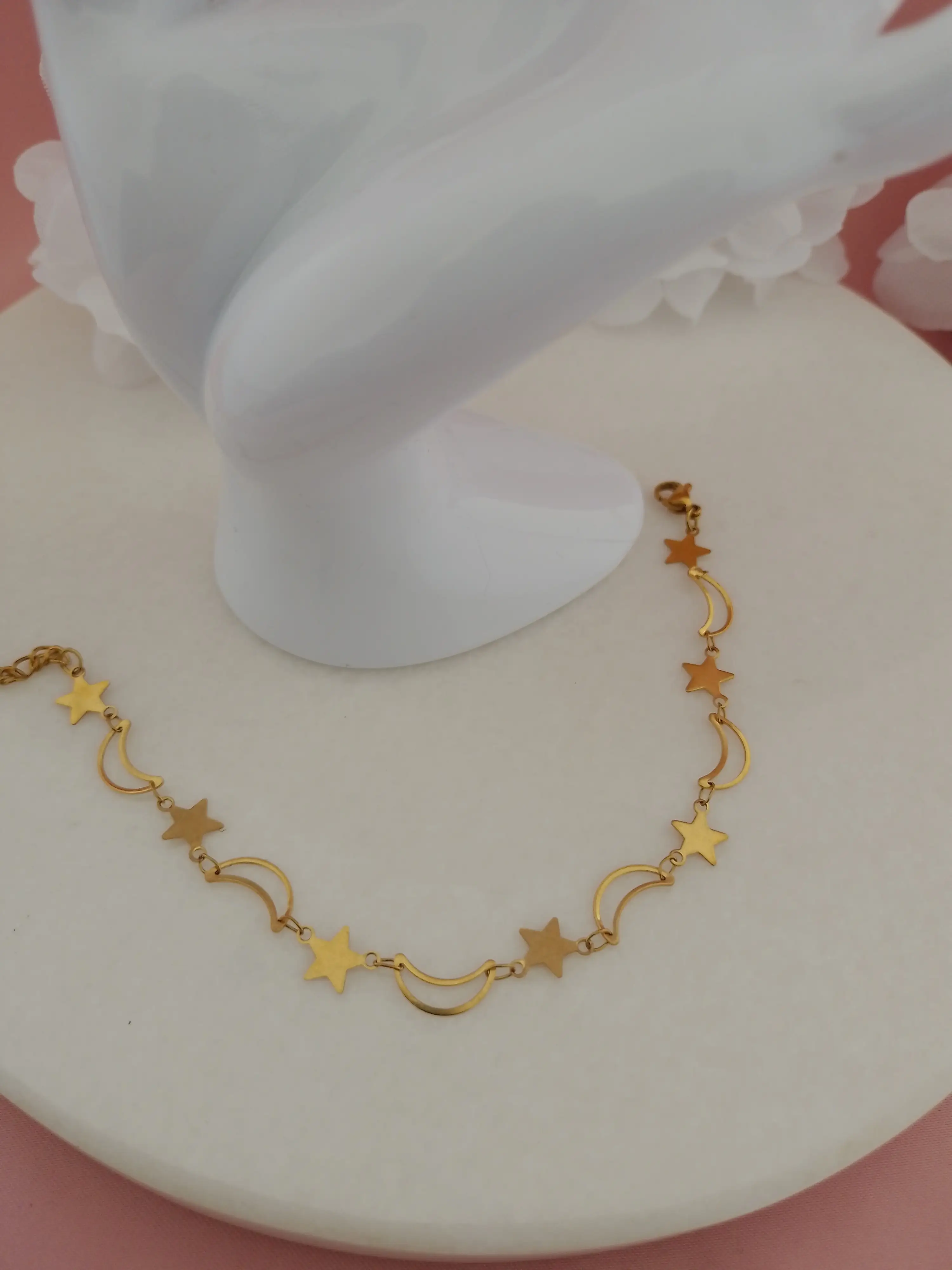 Pulsera estrella y luna  2
