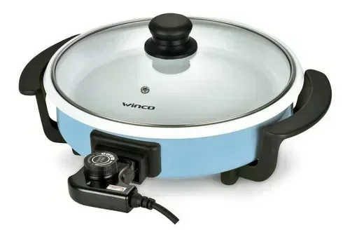 Paellera Multicocina Olla Sarten Electrica Ceramica Grill Winco W53 2