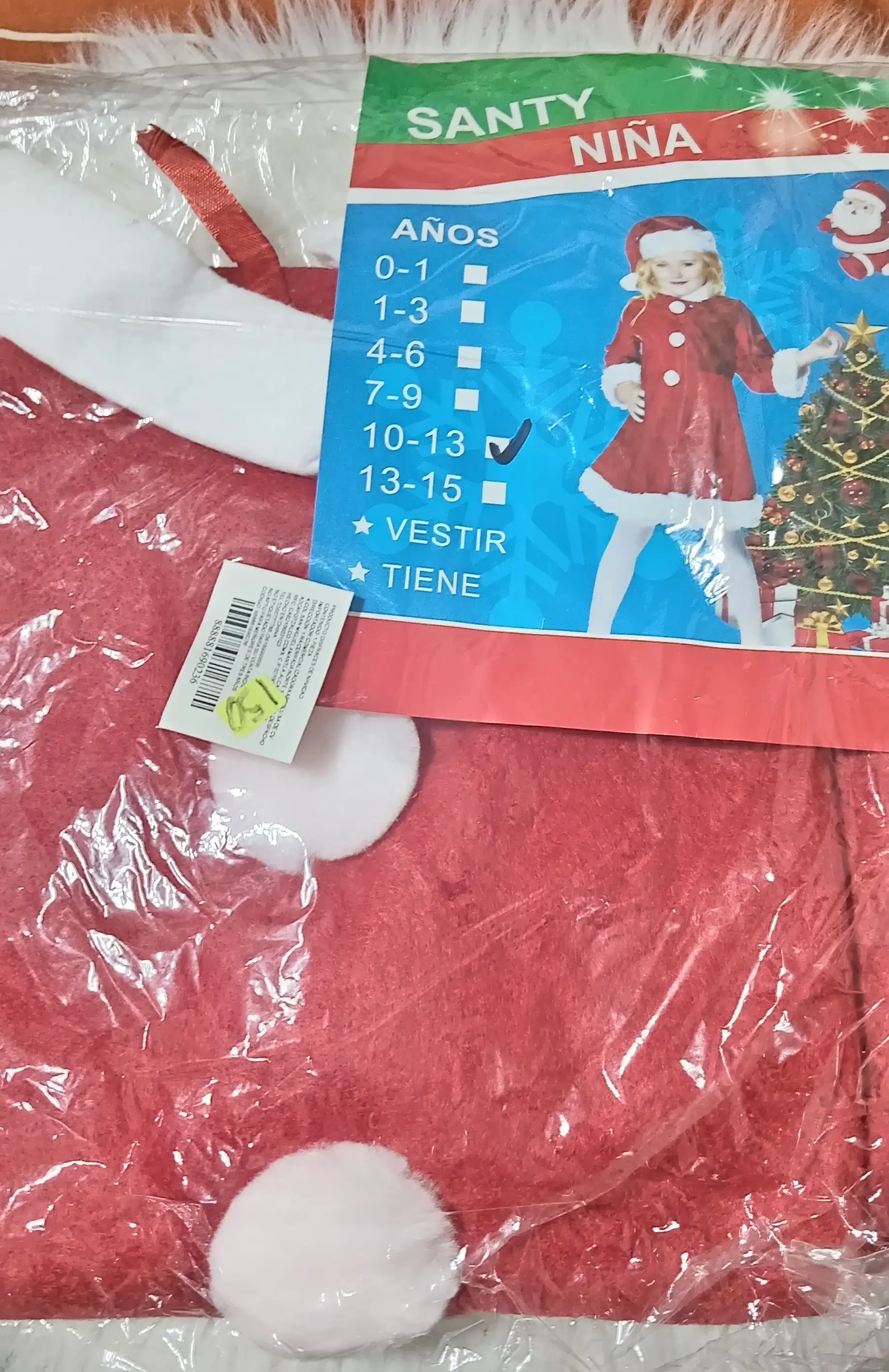 Vestido Santa 10-13