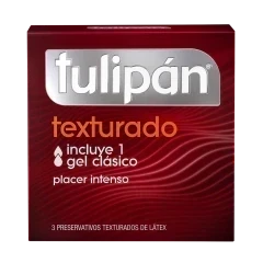 Preservativo Tulipán Texturado x 3 un.
