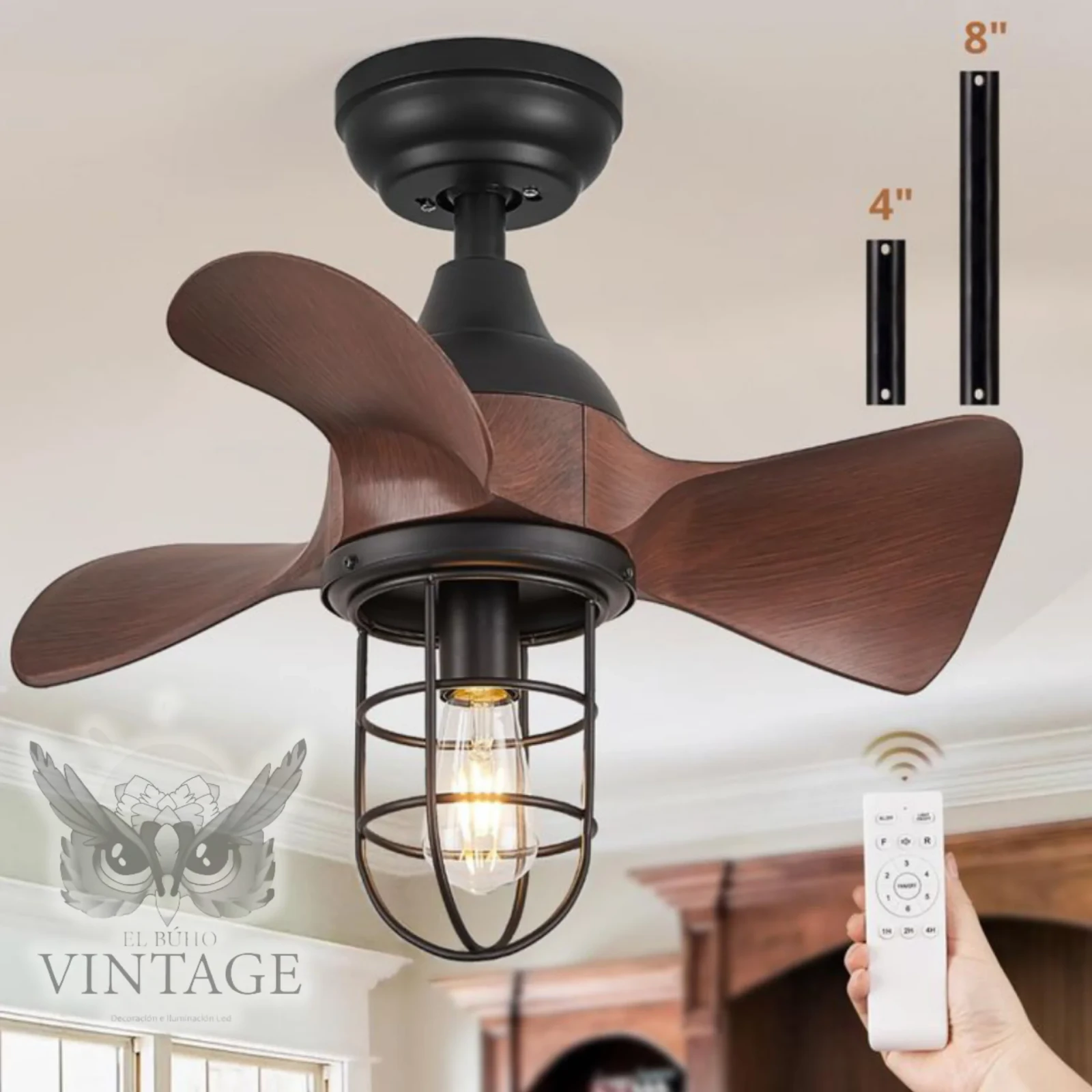 Lámpara Ventilador Vintage  7