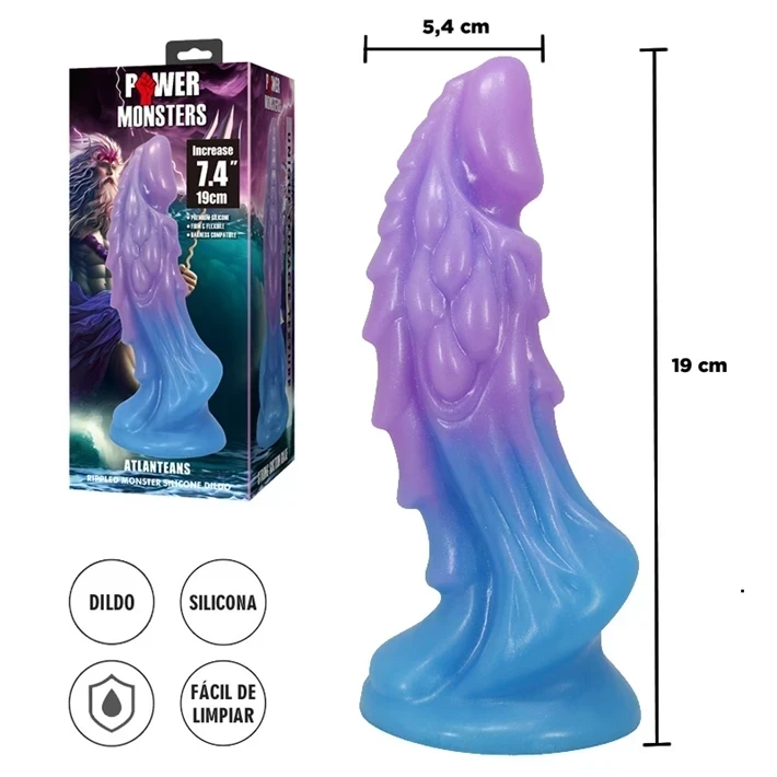 Atlanteans Monster dildo de silicona con sopapa