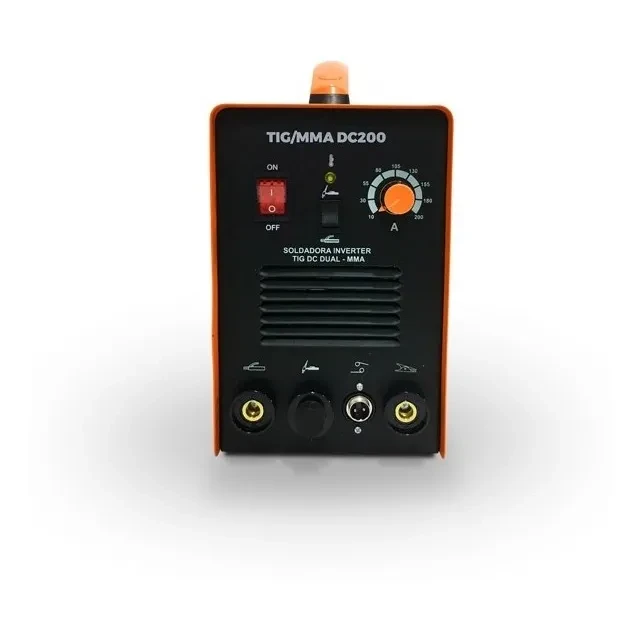 Soldadora Máquina De Soldar Inverter Tig Mma Dc200 Kushiro Naranja 4