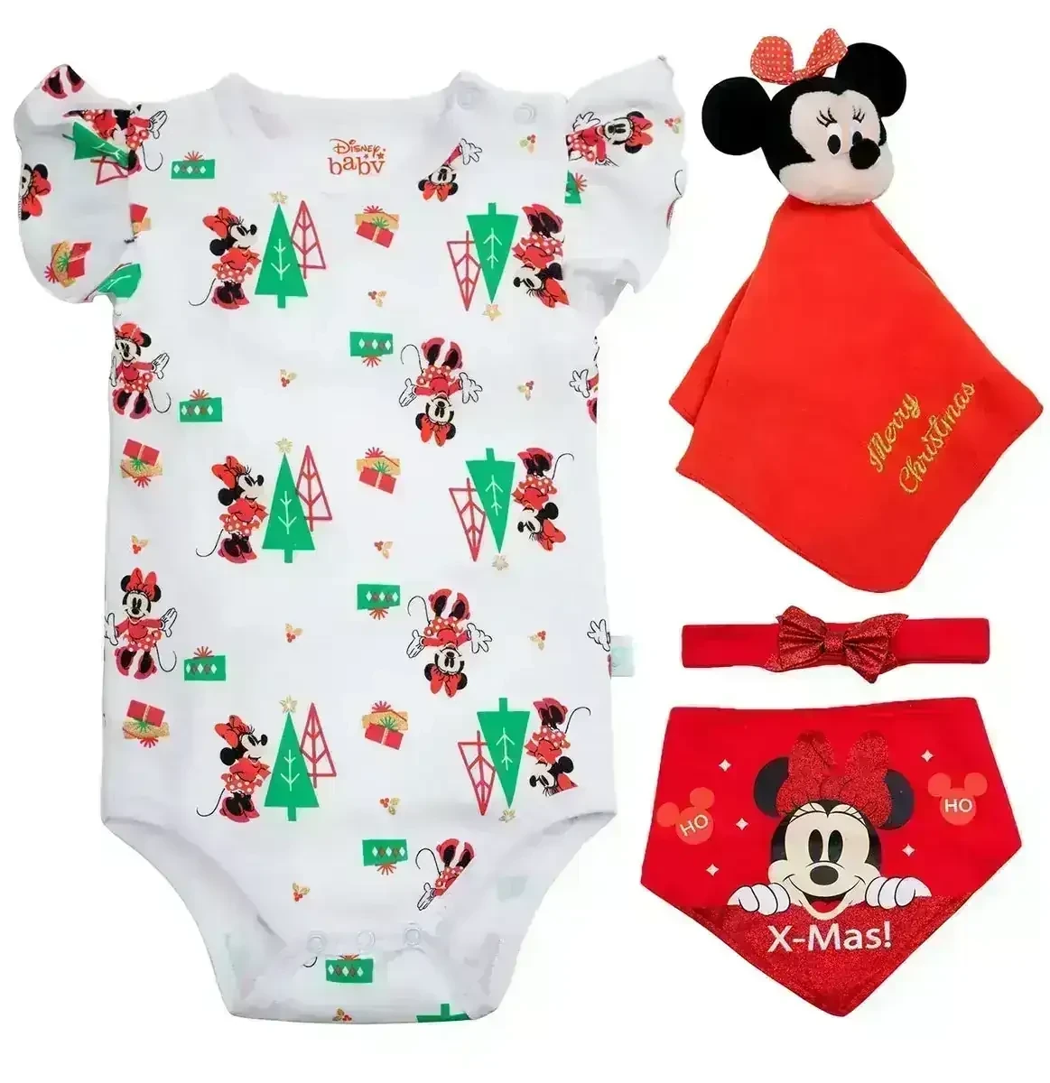 Set 4 piezas Navidad Mickey/ Minnie 3