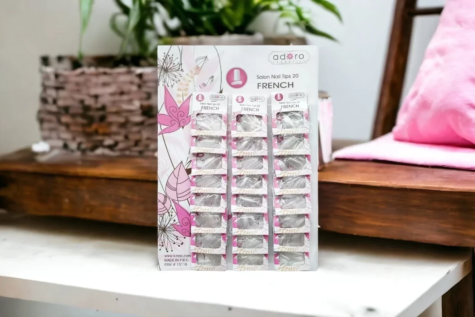 adoro uña x10pcs french transparente 15118