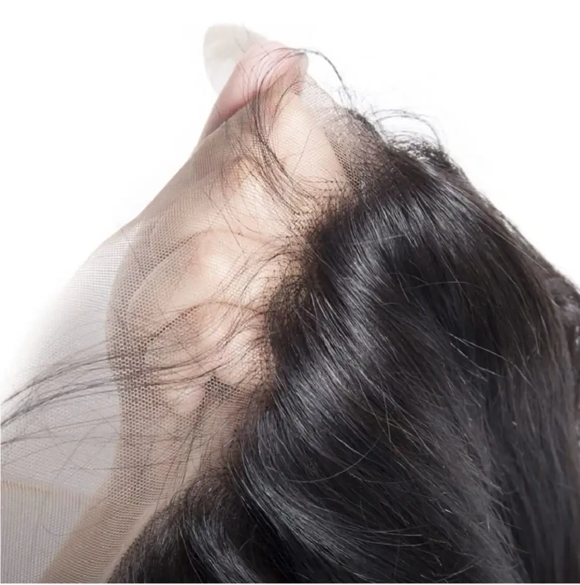 13x4 cierre frontal de encaje de cabello humano lacio de oreja a oreja, 20 pulgadas cierre frontal de encaje HD, parte libre, extensiones de cabello lacio brasileño, densidad del 150%, cabello humano 2