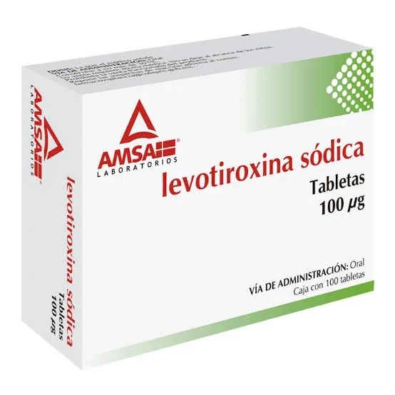 Levotiroxina sodica 100 mg / 100 tab amsa