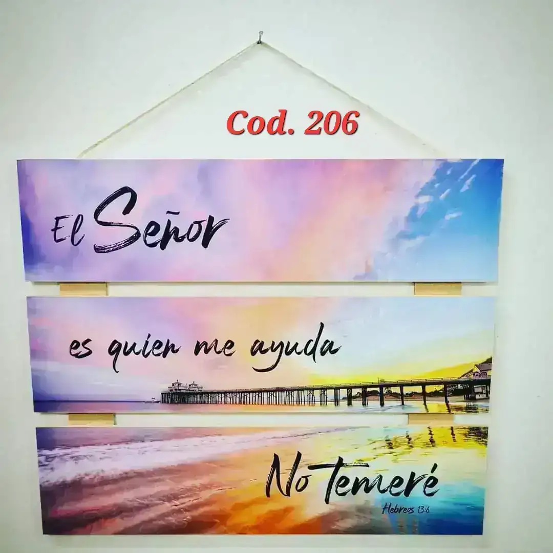 Cuadro chico x 3. Cód. 206