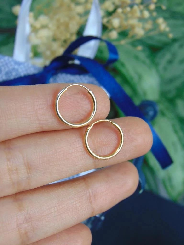 CANDONGA ORO LAMINADO 18K HILO 12MM 