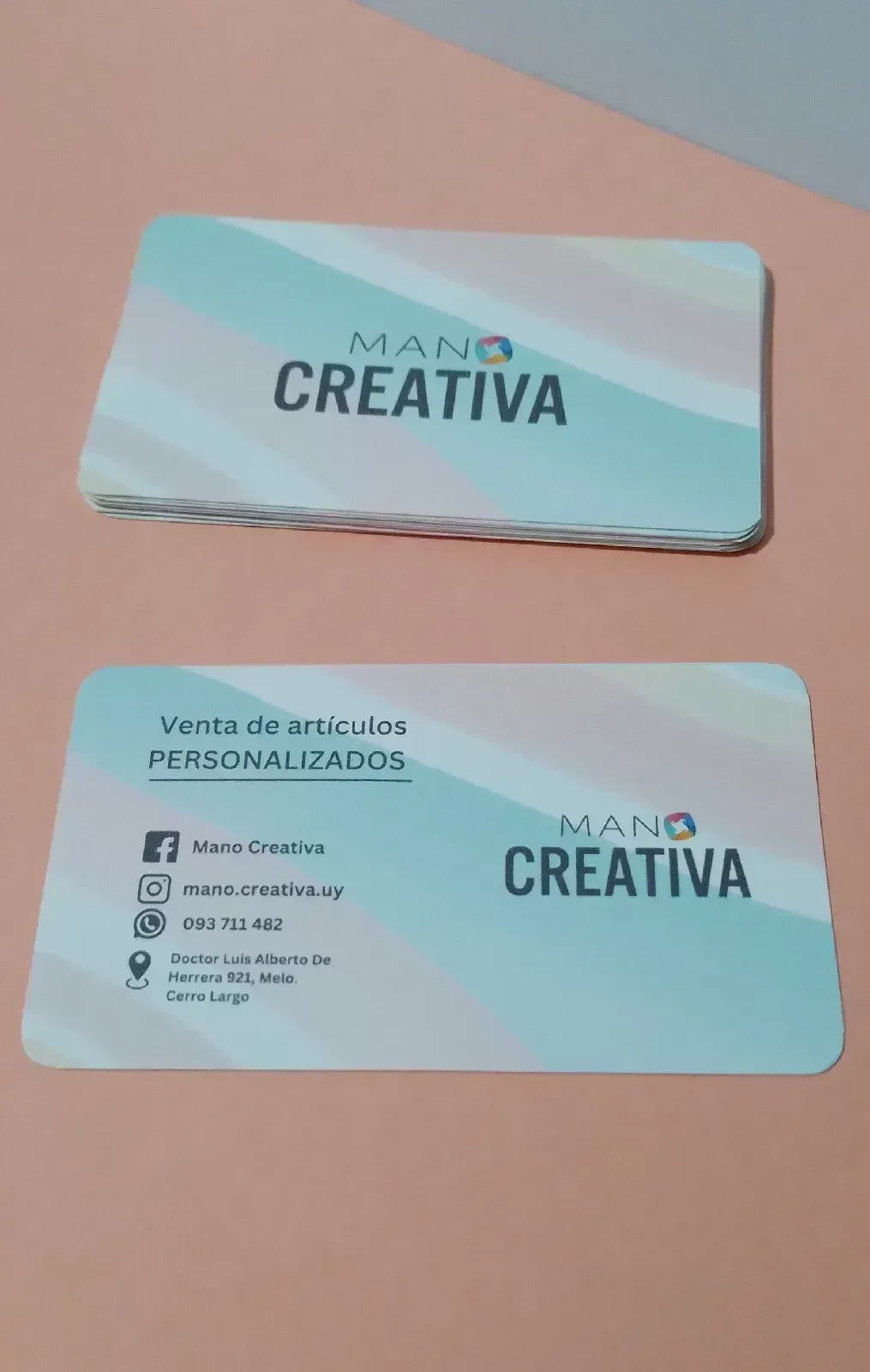 Tarjetas presentación pack por 50 unidades.