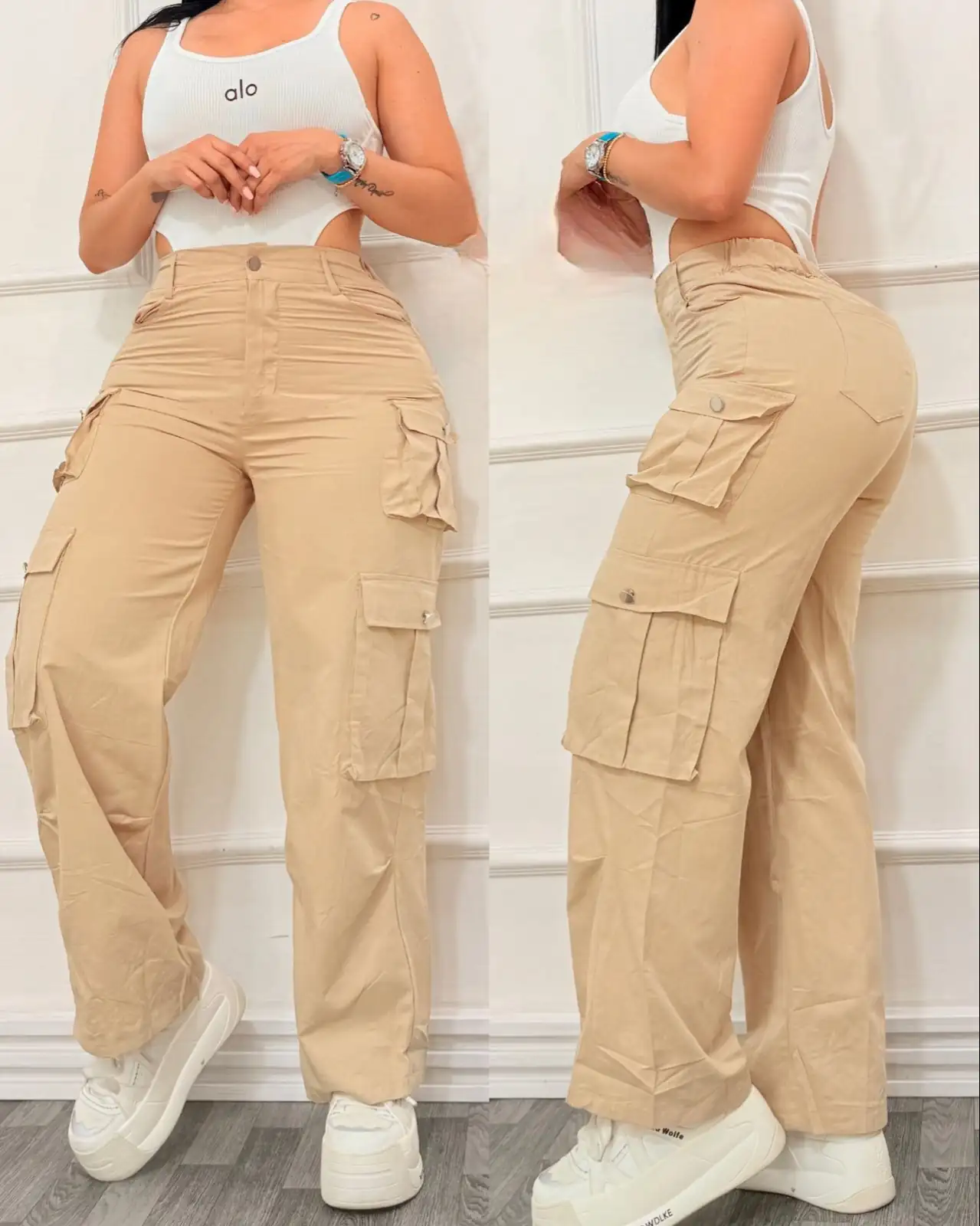 Divino Pantalón tipo Cargo 🛍️🙌🏻Tiro alto 👖 2