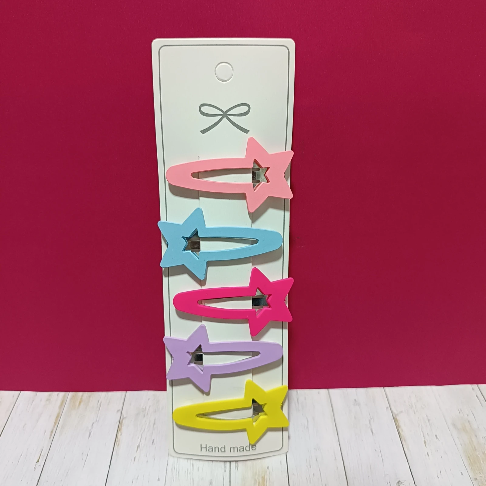 PINZA CLIP ESTRELLA X5