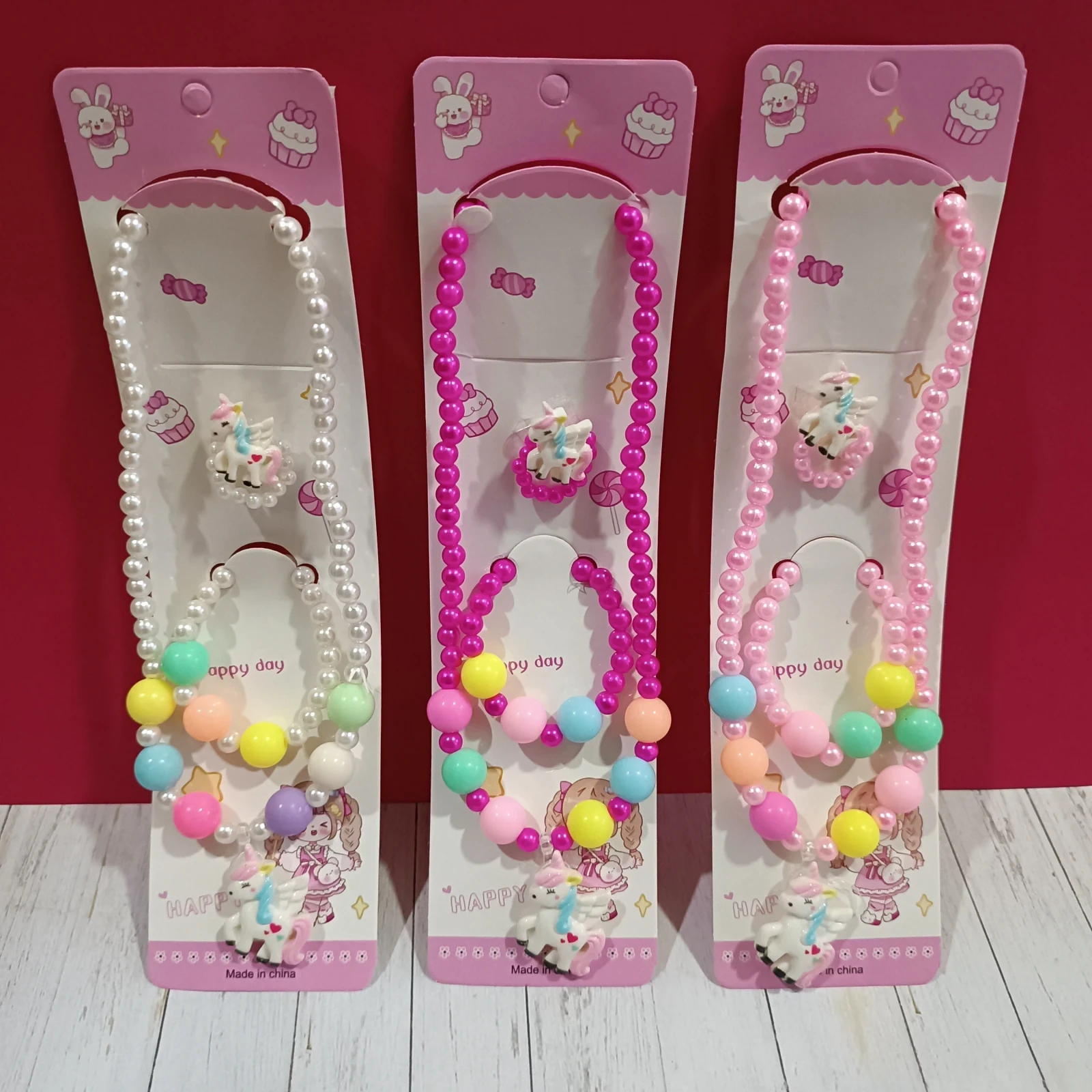 SET COLLAR + PULSERA + ANILLO 