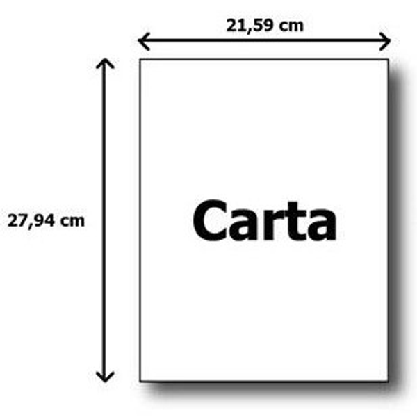 tamaño carta