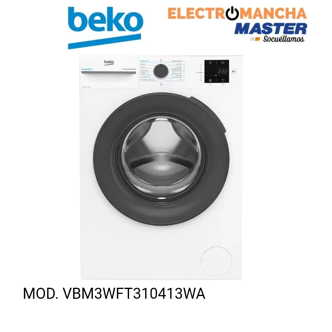 LAVADORA BEKO VBM3WFT310413WA 10 KG. 1400 RPM A