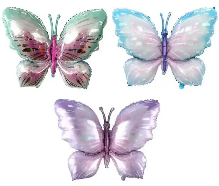 Globo metalizado mariposa degrade 