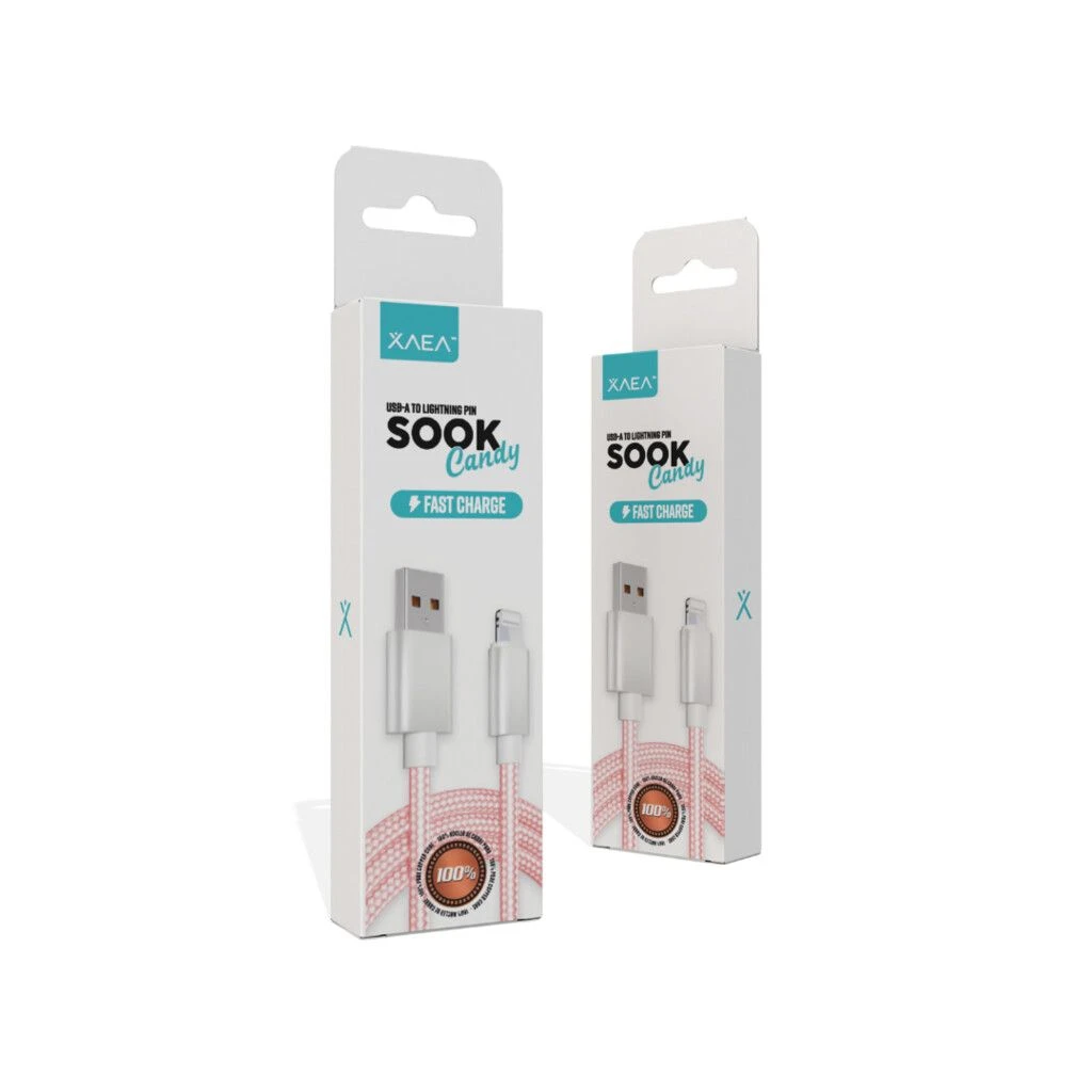 CABLE USB LIGHTNING MODX-092 – SOOK CANDY – XAEA – VERDE 3