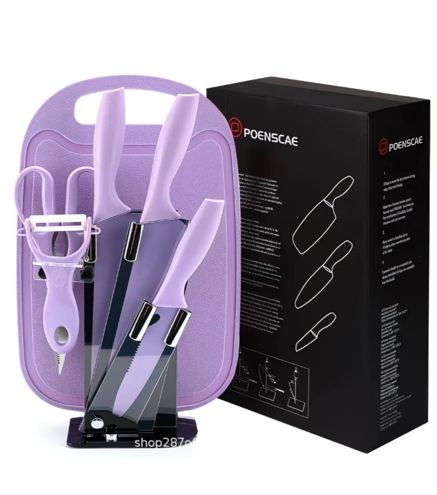 Set de cuchillos con base 