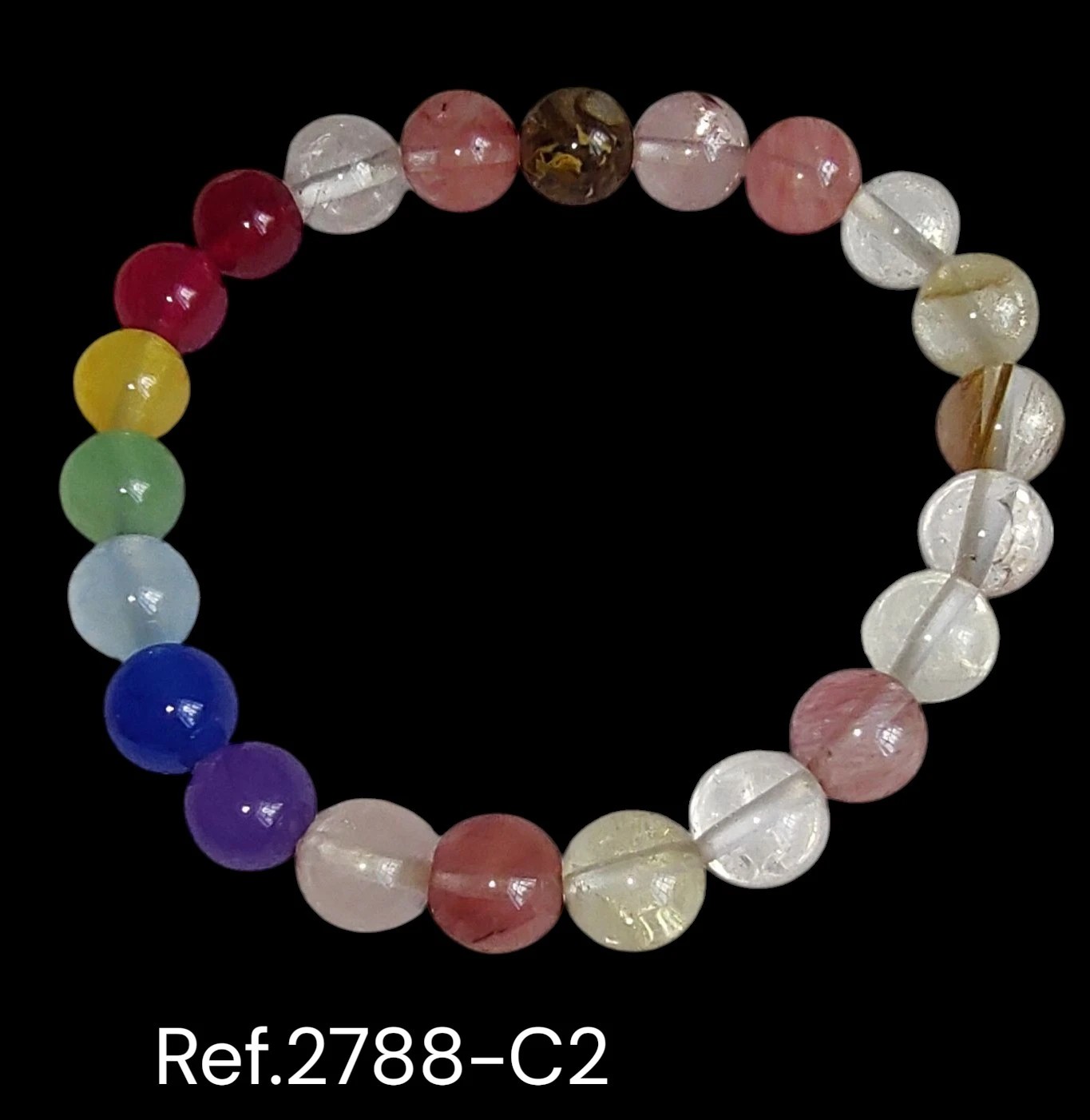 Manilla elastica de cristales 7 chakras 5