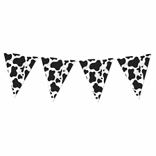 Banderin triangular Mancha de vaca granja