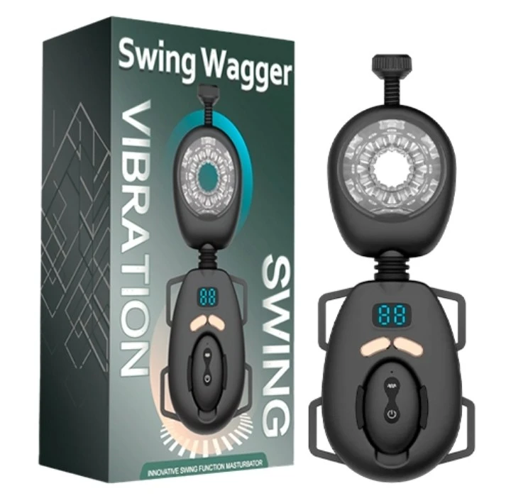 Masturbador Masageador Masculino Manos Libres con Correa de Cintura y Control Remoto 9 Modos de Placer - Swing W