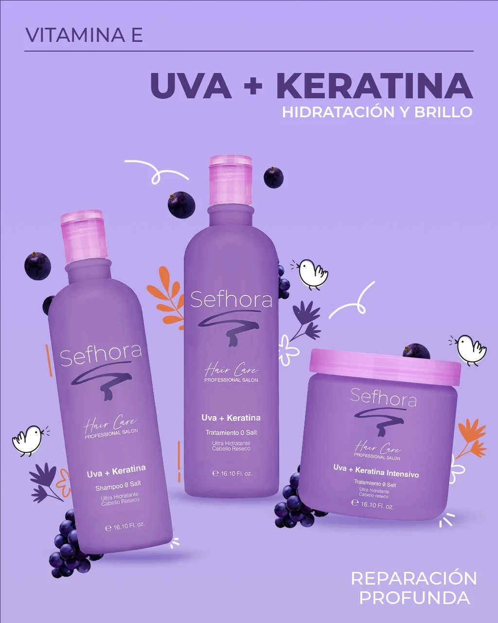 Kit Capilar Uva y Keratina 3