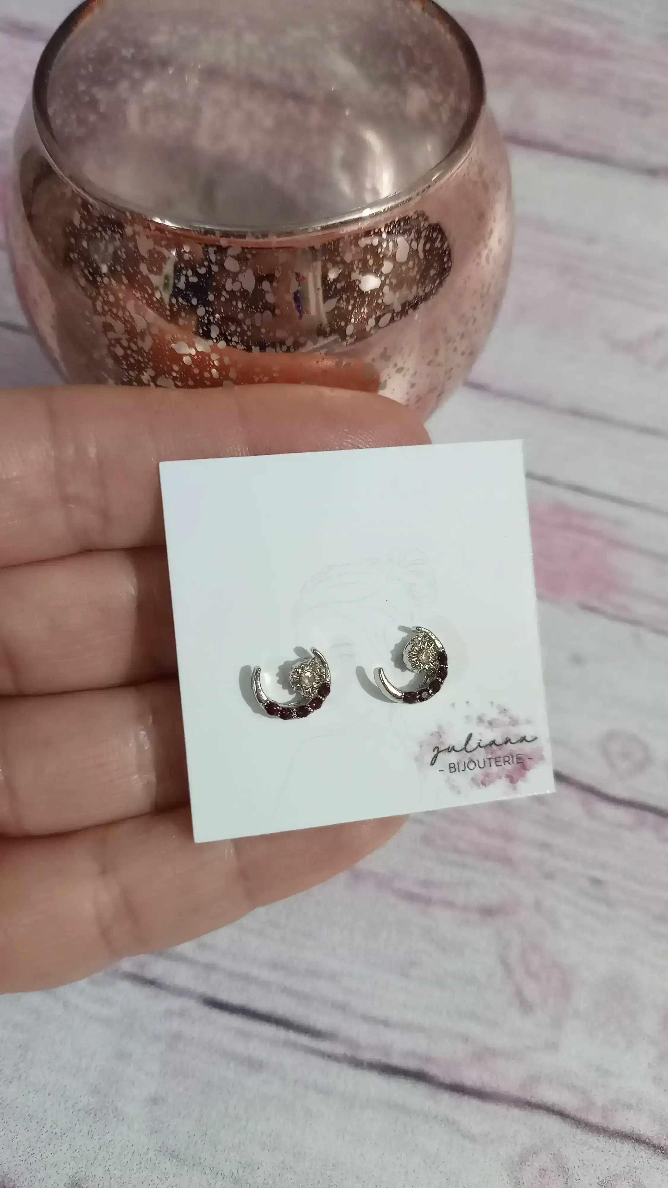 MINI LUNA CON STRASS BORDO🌛