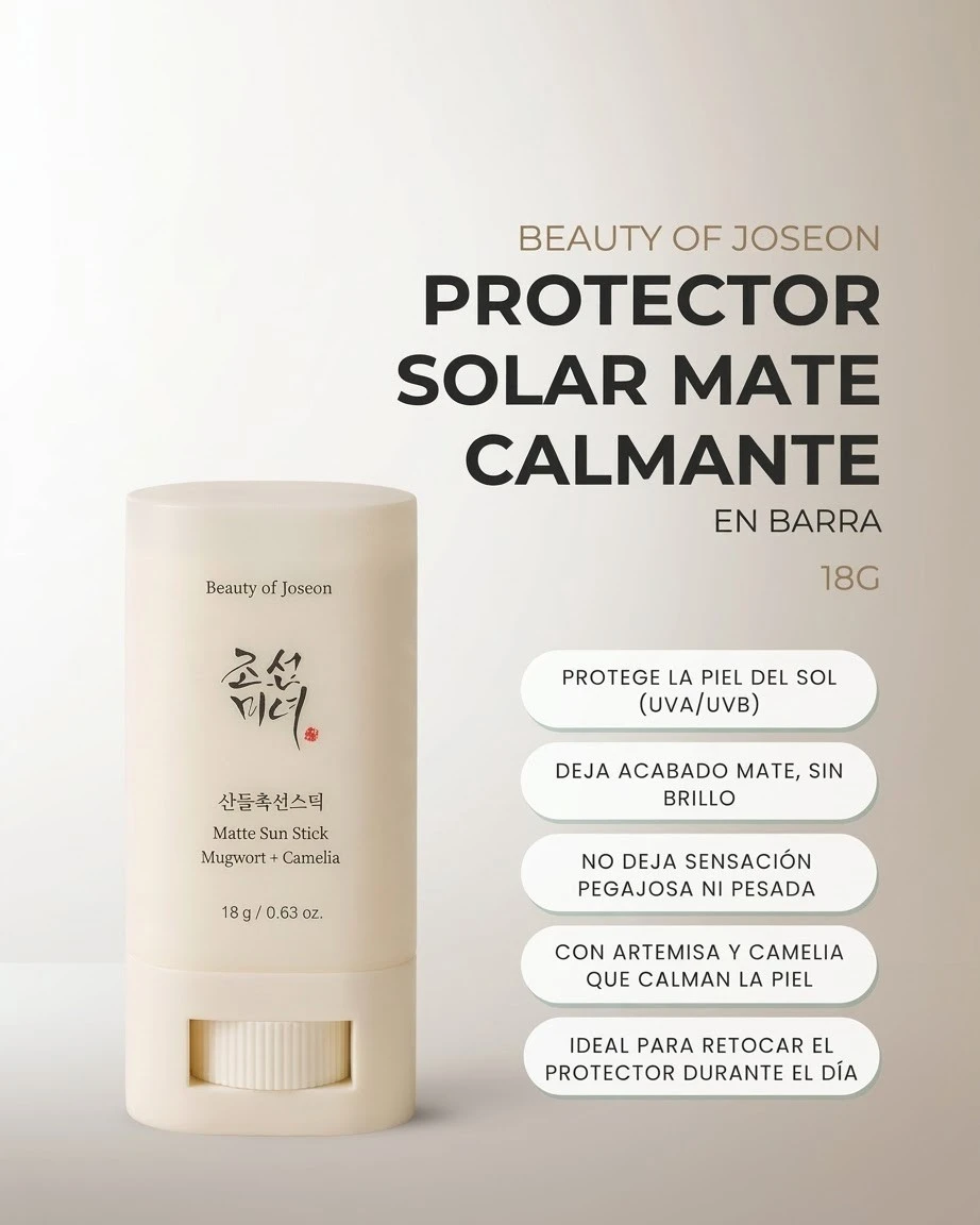 Beauty of Joseon - Protector Solar en Barra, Mugwort y Camelia (18g