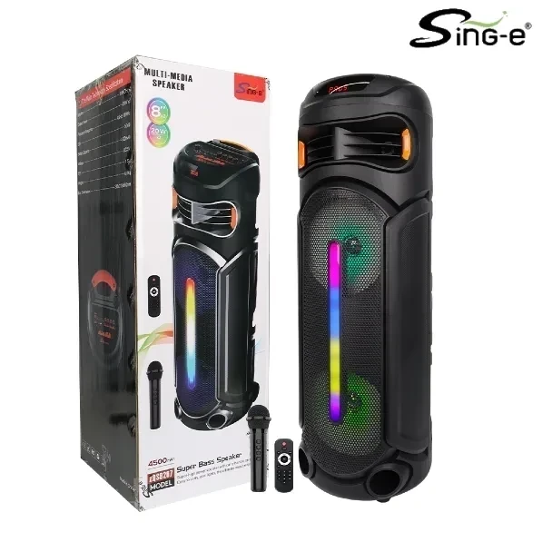 Parlante Bluetooth / 80cm / 1 Micro / Control 𝙎𝙄𝙉𝙂-𝙀