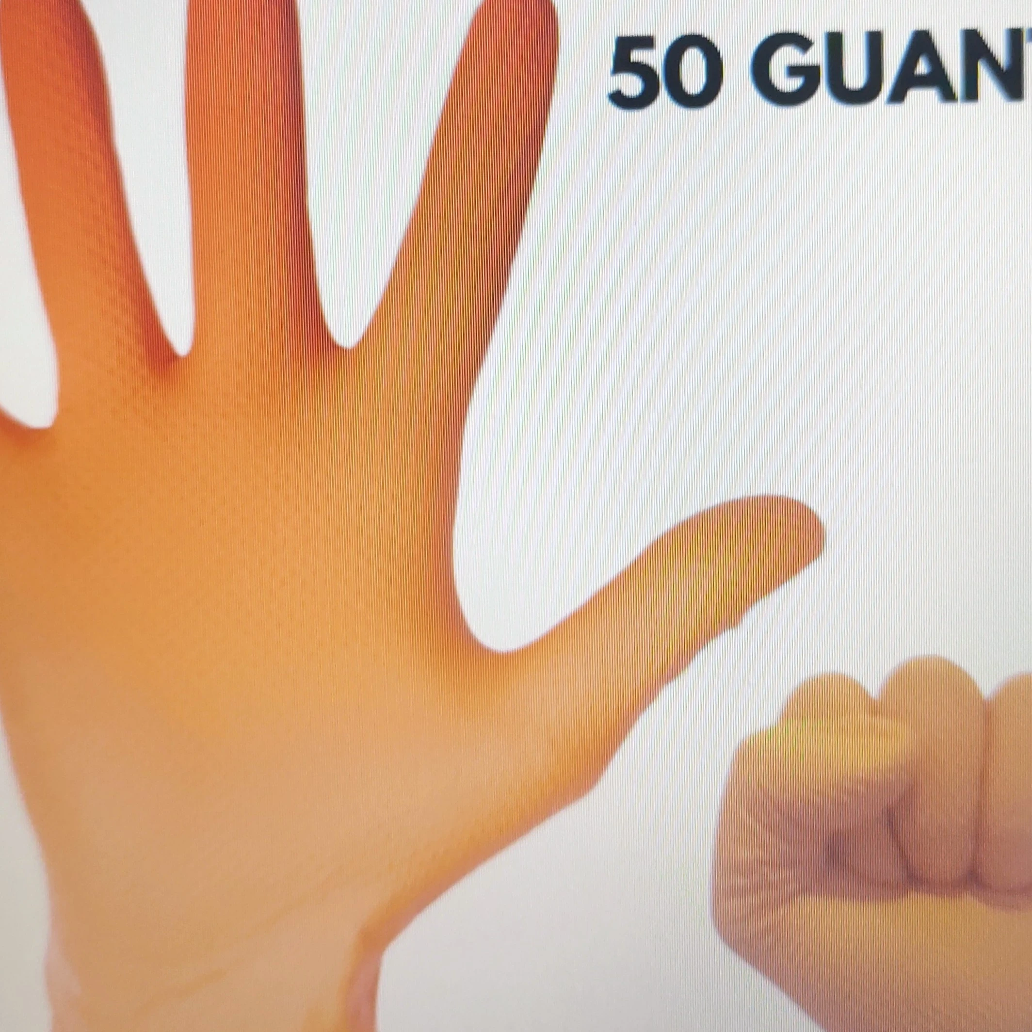 CAJA DE GUANTES NITRILO NARANJA TEXTURADOS X50U. 2