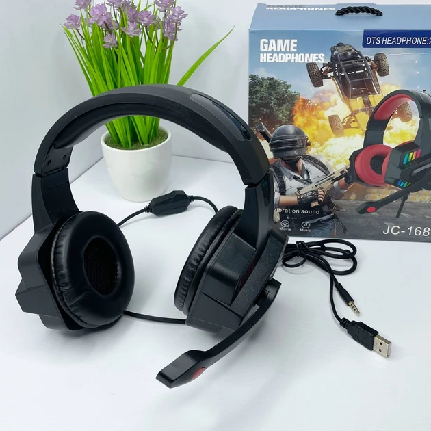 AURICULARES PARA JUEGOS JC 168 CON RETROILUMINACIÓN PARA PC, AURICULARES PARA JUEGOS
