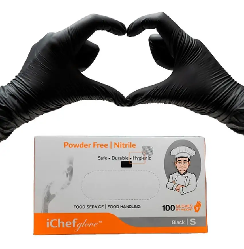 Guantes de nitrilo 100 piezas sin látex, sin polvo talla M 2