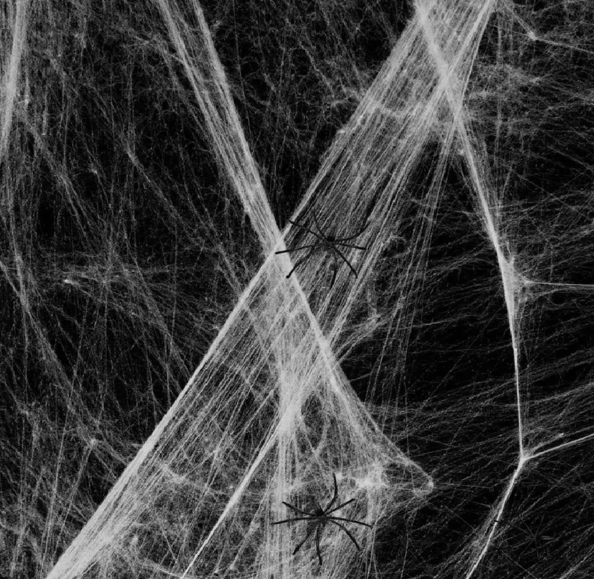 Tela de araña 20 grs blanco/negro 3