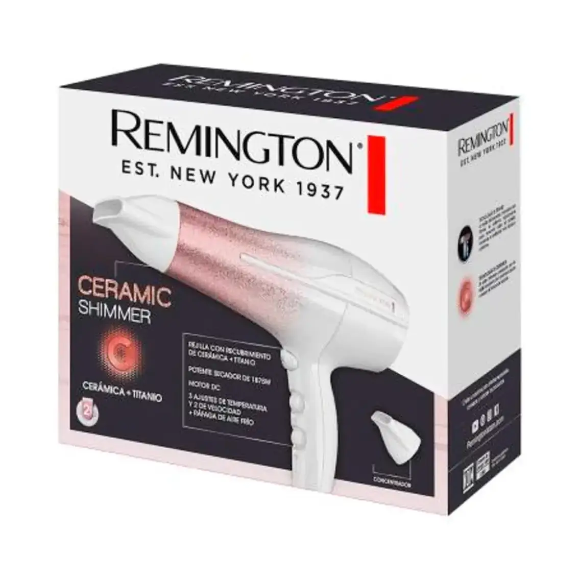 Combo plancha + Secadora Remington Uv Collection Lujoso  3