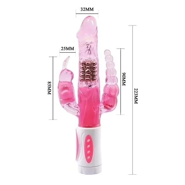 PRETTY LOVE ROTADOR VIBRADOR TRIPLE ESTIMULACION  4