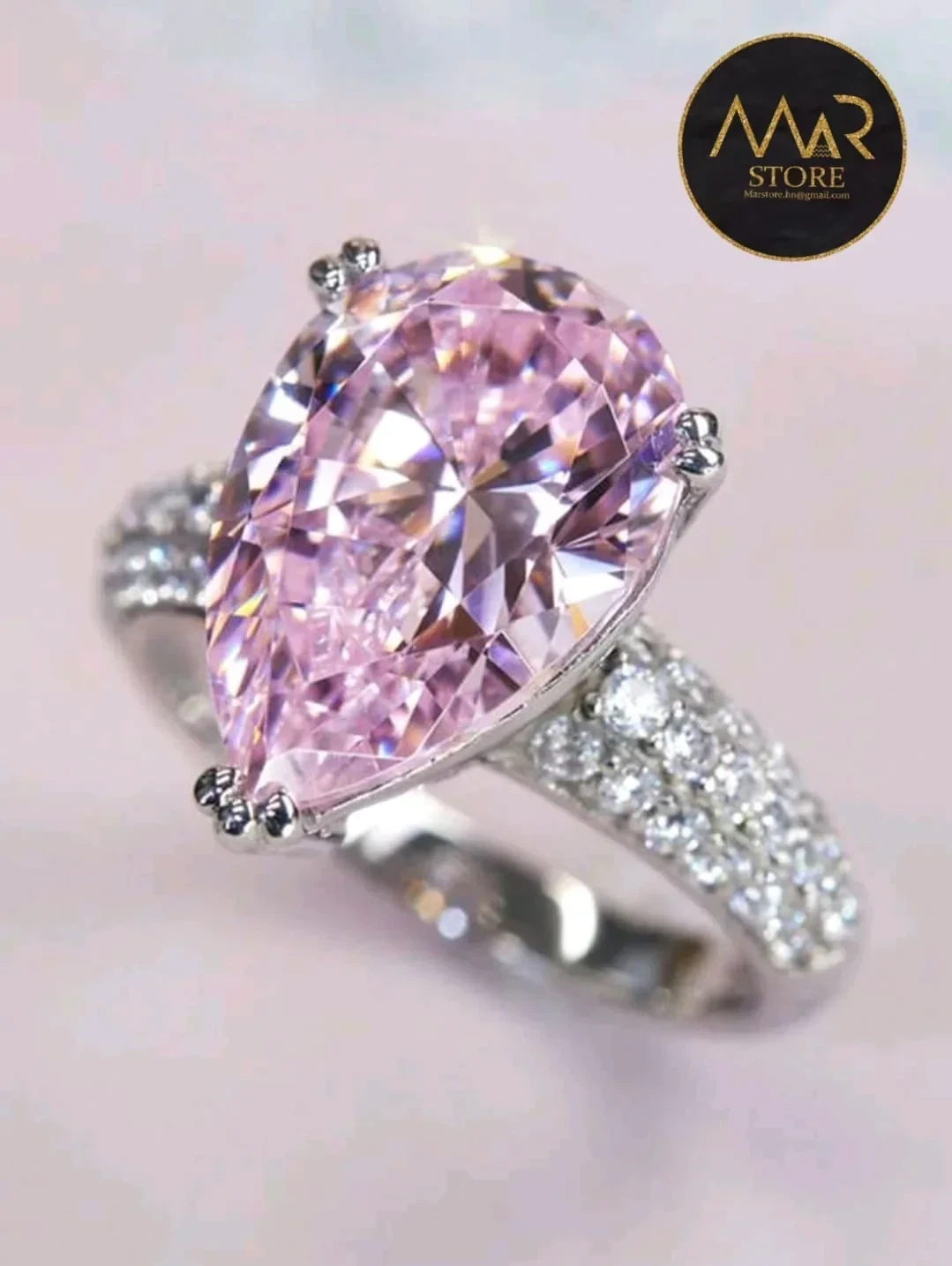 Anillo de diamante Circonita Cúbica 