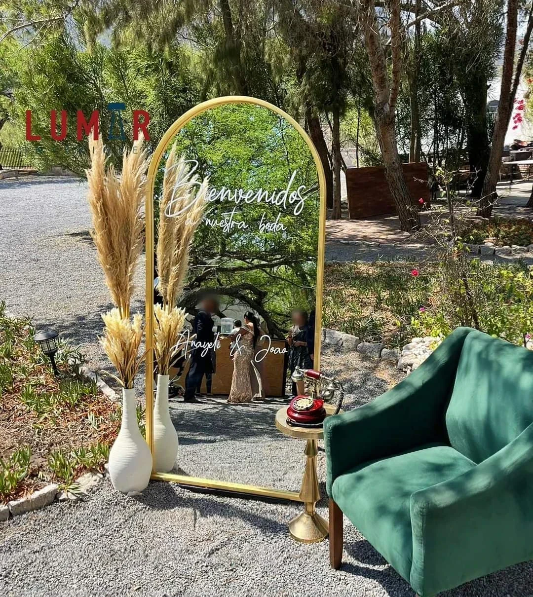 Espejo ESMERALDA 180x90 cm HOJA DE ORO 5