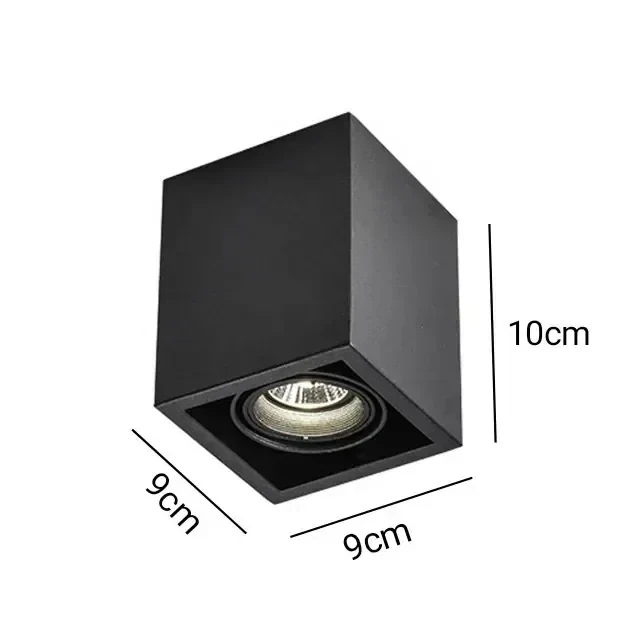 APLIQUE TECHO NEGRO CUADRADO 4
