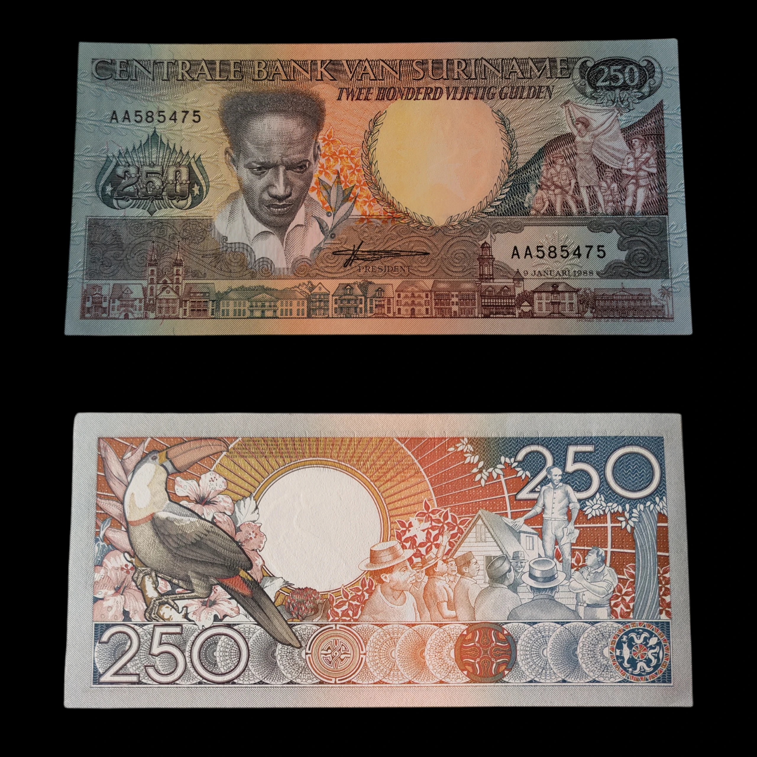 ° Suriname 250 gulden UNC