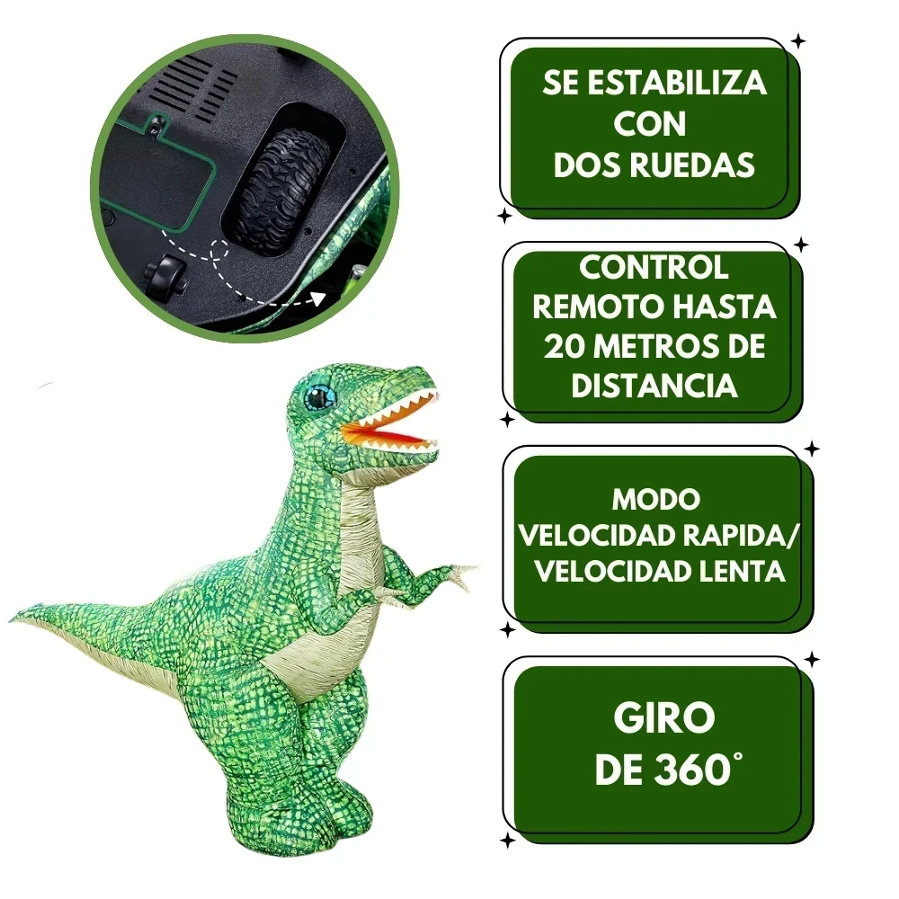 DINOSAURIO INFLABLE A CONTROL REMOTO  3