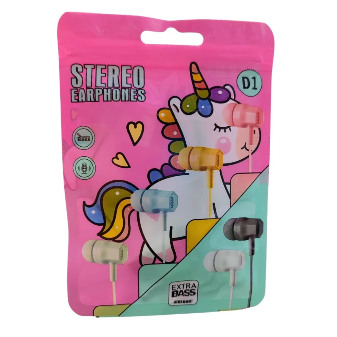 AURICULAR UNICORNIO CON CABLE
