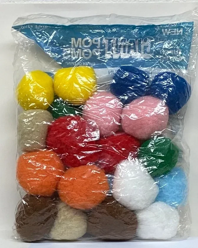 Bolsa de Pom Poms Gigantes