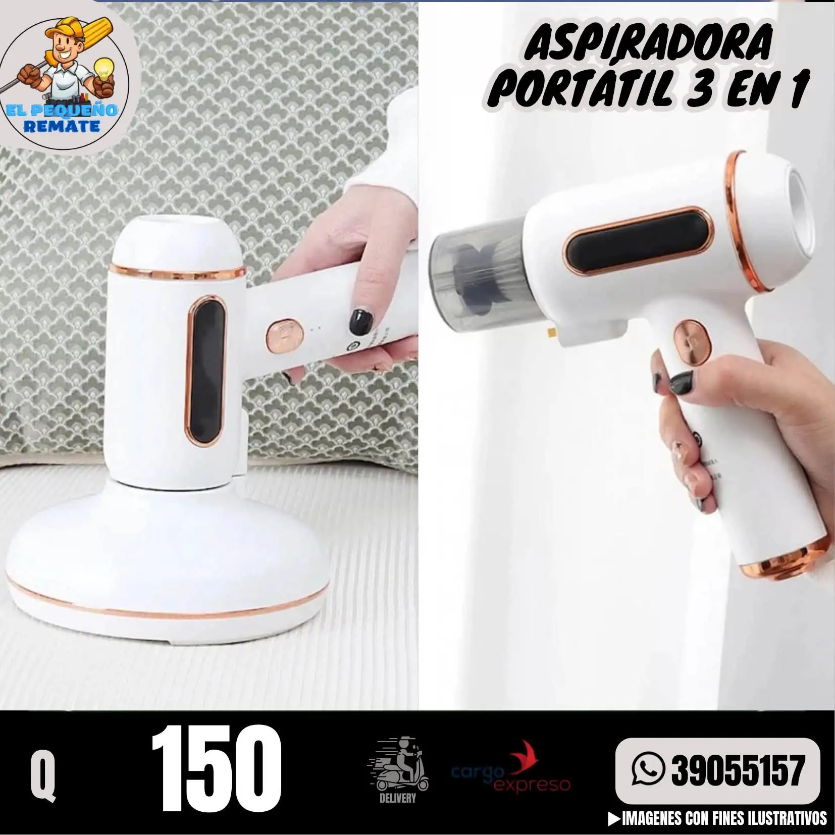 ASPIRADORA PORTÁTIL 3 EN 1