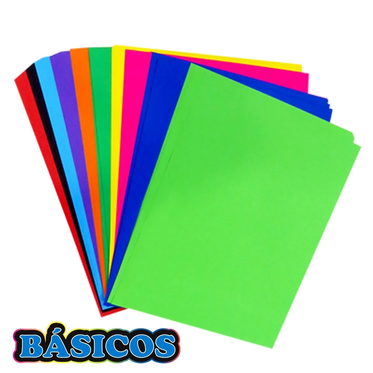 hojas de colores 100 t/carta surtidas 2