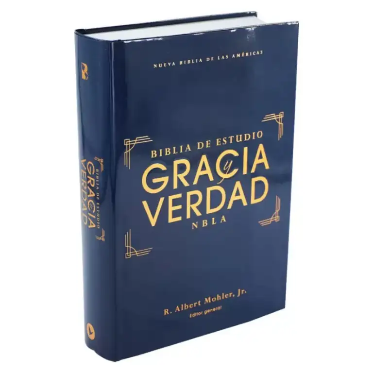 Biblia de Estudio Gracia y Verdad - Tapa dura azul