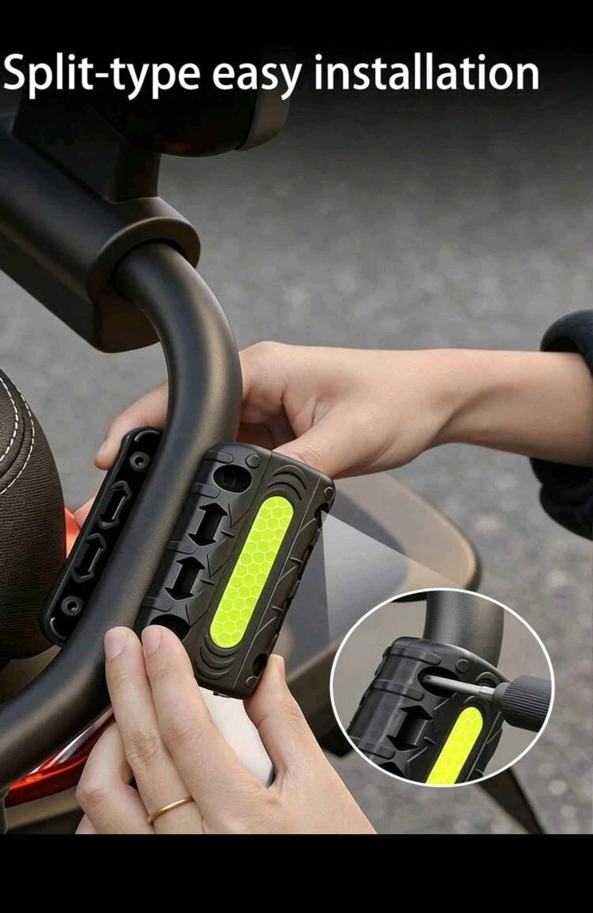 Protector de Defensas para Moto con Tira Reflectante - Par (2 Piezas) 2