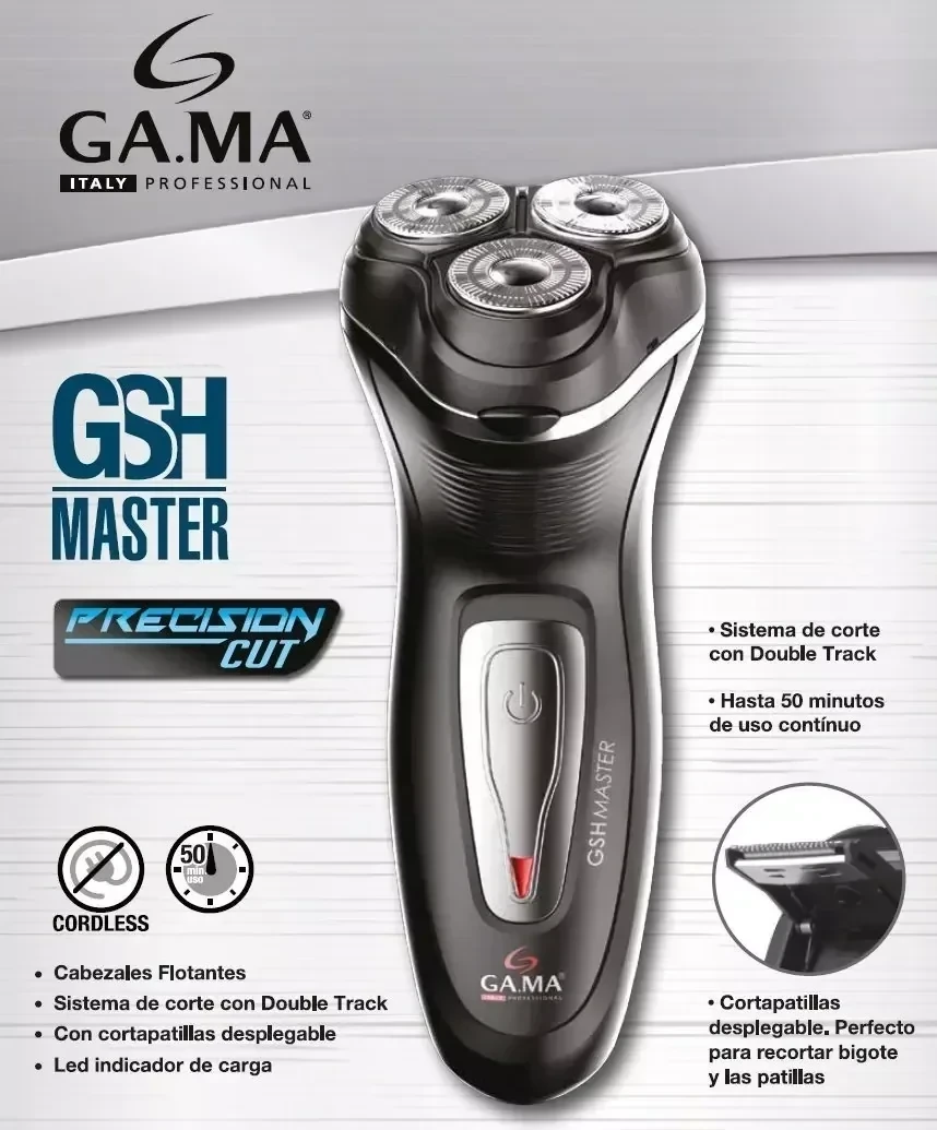 Afeitadora Inalambrica Gama Gsh Master Corta Patillas Bigote