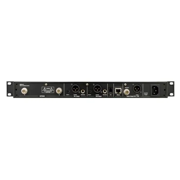 RECEPTOR INALÁMBRICO DIGITAL DE MICRÓFONO CONEXIÓN DANTE DSR800 BD1 2
