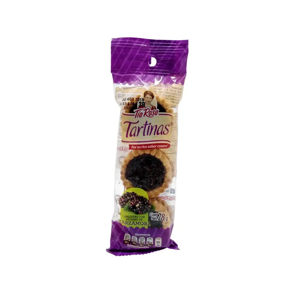 GALLETAS TORTINAS DE ZARZAMORA 100 G TIA ROSA